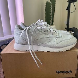 Gigi Hadid special edition glittery Reebok classics sneakers